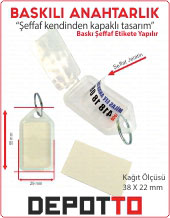  Plastik Anahtarlık